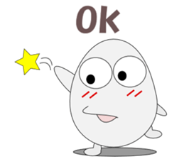 Conversation with eggs English sticker #5334709