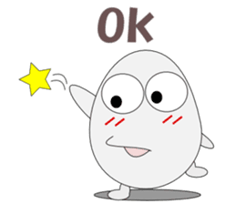 Conversation with eggs English sticker #5334709