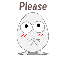 Conversation with eggs English sticker #5334711