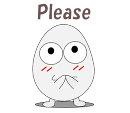 Conversation with eggs English sticker #5334711