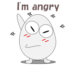 Conversation with eggs English sticker #5334712