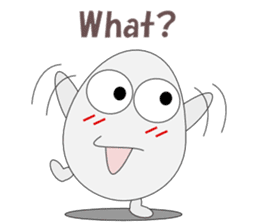 Conversation with eggs English sticker #5334713