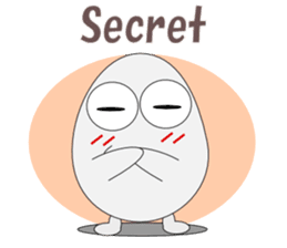 Conversation with eggs English sticker #5334715