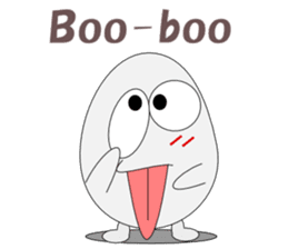 Conversation with eggs English sticker #5334716