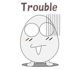 Conversation with eggs English sticker #5334718