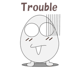 Conversation with eggs English sticker #5334718