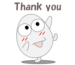 Conversation with eggs English sticker #5334719