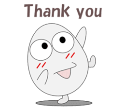 Conversation with eggs English sticker #5334719