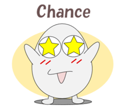 Conversation with eggs English sticker #5334724