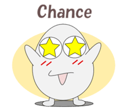 Conversation with eggs English sticker #5334724