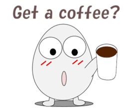 Conversation with eggs English sticker #5334725
