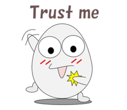 Conversation with eggs English sticker #5334726