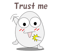 Conversation with eggs English sticker #5334726