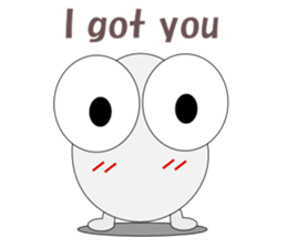 Conversation with eggs English sticker #5334727