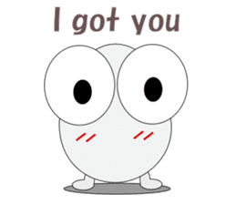 Conversation with eggs English sticker #5334727