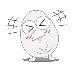 Conversation with eggs English sticker #5334728