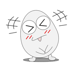 Conversation with eggs English sticker #5334728