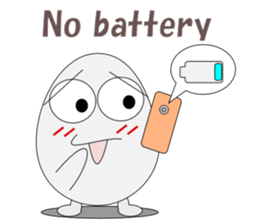 Conversation with eggs English sticker #5334730