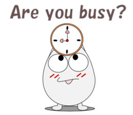 Conversation with eggs English sticker #5334731