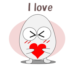 Conversation with eggs English sticker #5334736