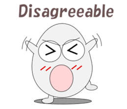 Conversation with eggs English sticker #5334737