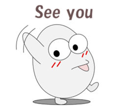 Conversation with eggs English sticker #5334739