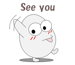 Conversation with eggs English sticker #5334739