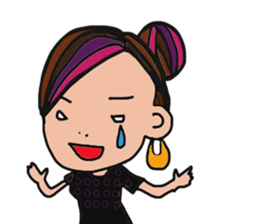 Flashy girl sticker #5335180