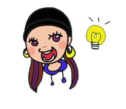 Flashy girl sticker #5335181
