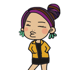 Flashy girl sticker #5335183