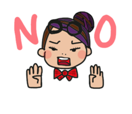 Flashy girl sticker #5335185