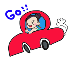 Flashy girl sticker #5335188