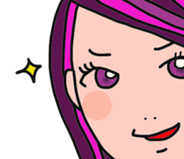 Flashy girl sticker #5335191