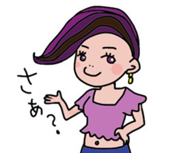 Flashy girl sticker #5335196
