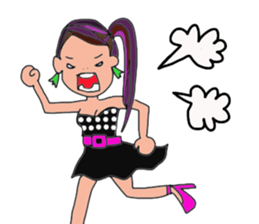Flashy girl sticker #5335197