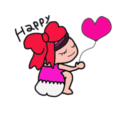 Flashy girl sticker #5335198