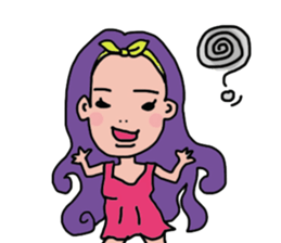 Flashy girl sticker #5335212