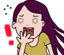 Flashy girl sticker #5335214