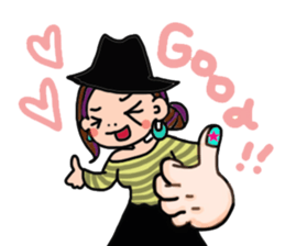 Flashy girl sticker #5335215