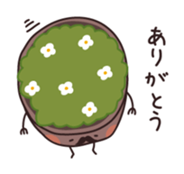 Flowerpot gentleman sticker #5336089