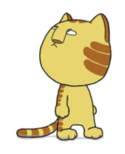 Cute cat by Torataro sticker #5336441