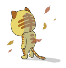 Cute cat by Torataro sticker #5336451