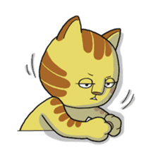 Cute cat by Torataro sticker #5336458