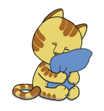 Cute cat by Torataro sticker #5336459