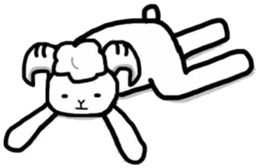 sleepy sheeps sticker #5336832