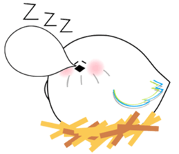 WHITE CHUBBY BIRDIE sticker #5336941