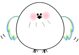 WHITE CHUBBY BIRDIE sticker #5336942