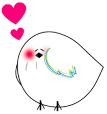 WHITE CHUBBY BIRDIE sticker #5336943