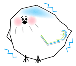 WHITE CHUBBY BIRDIE sticker #5336946