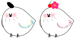 WHITE CHUBBY BIRDIE sticker #5336948